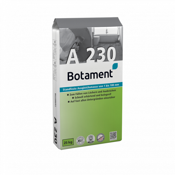 BOTAMENT® A 230 Kiegyenlítő habarcs 1-100 mm