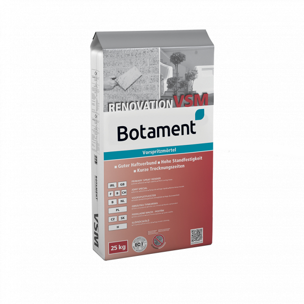 BOTAMENT® Renovation VSM Nedvesség szabályozó vakolat – előfröcskölő